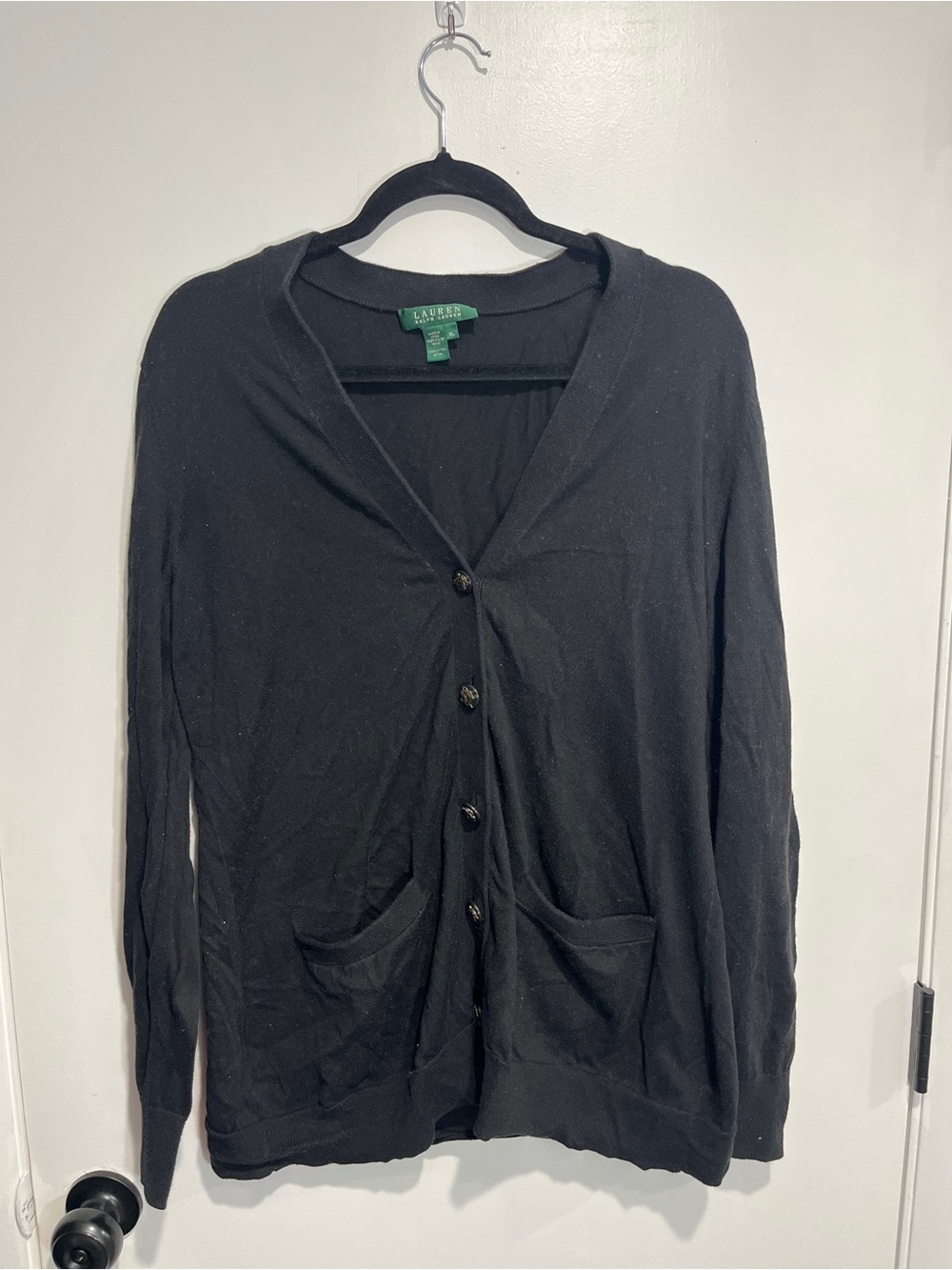 Lauren Ralph Lauren Equestrian Knit Cardigan Sweater – Size XL